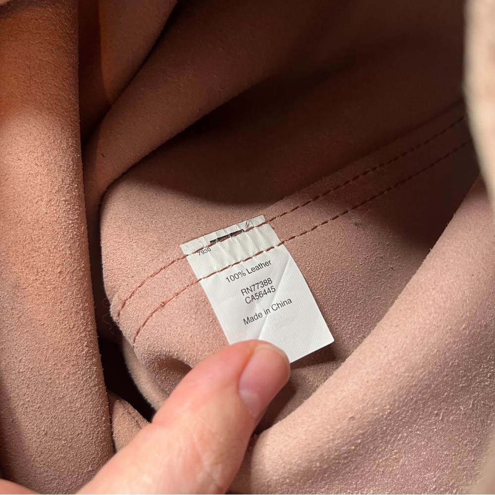 Madewell Transport Tote beige brushed leather *worn* - Picture 15 of 15